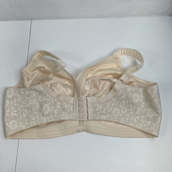 Underscore 48DD 48E Bra Unlined Wirefree Full Coverage Beige Lift Support Tan - Picture 5 of 14